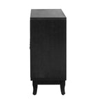 Sideboard with 3 Door Mirrored Buffet Cabinet