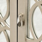 Sideboard with 3 Door Mirrored Buffet Cabinet