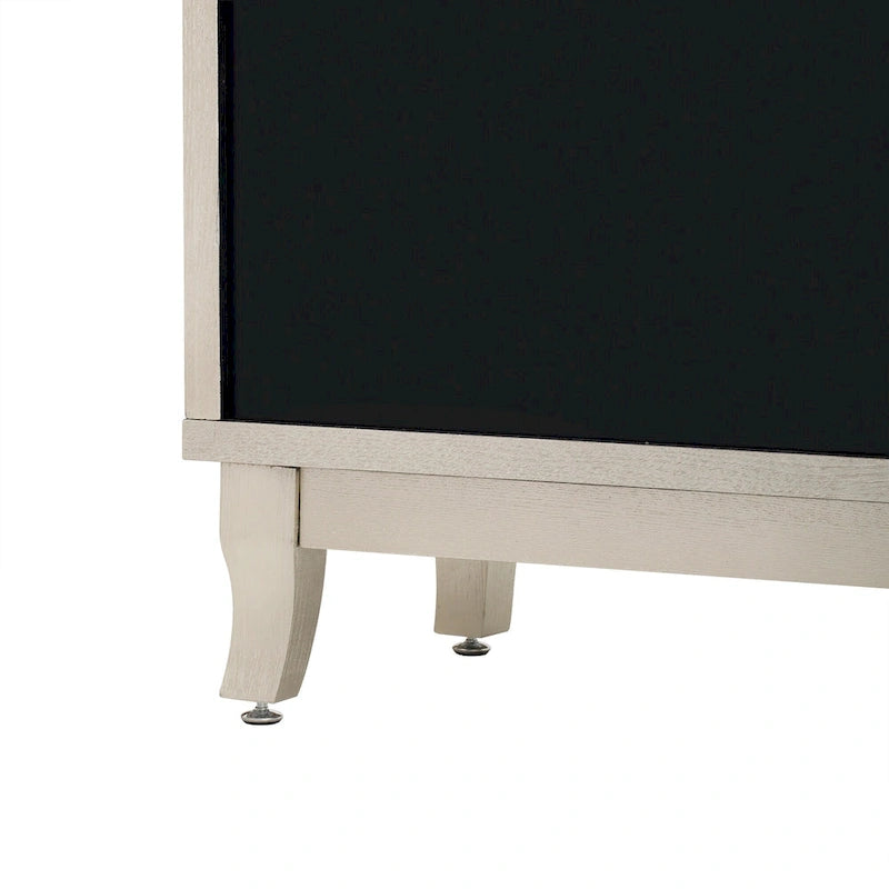 Sideboard with 3 Door Mirrored Buffet Cabinet