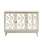 Sideboard with 3 Door Mirrored Buffet Cabinet