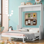 Nestfair Queen Size Murphy Bed with Shelf