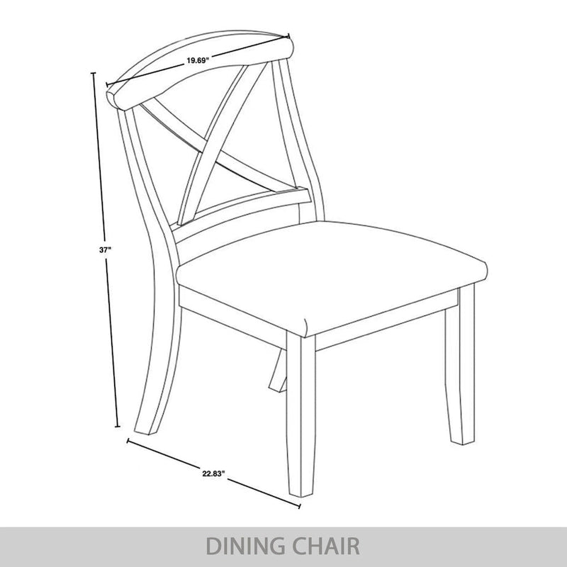 CraftPorch Farmhouse Style 5-piece Wooden Dining Set