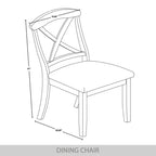 CraftPorch Farmhouse Style 5-piece Wooden Dining Set