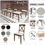 CraftPorch Farmhouse Style 5-piece Wooden Dining Set