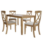 CraftPorch Farmhouse Style 5-piece Wooden Dining Set
