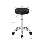Backless PU Leather Salon Spa Rolling Stool