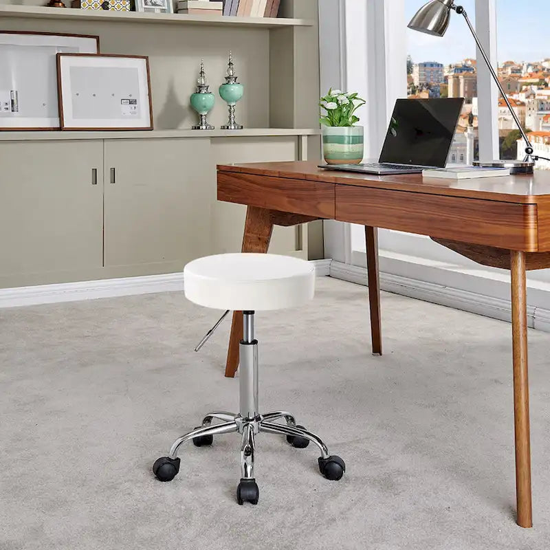 Backless PU Leather Salon Spa Rolling Stool