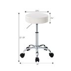 Backless PU Leather Salon Spa Rolling Stool