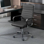 Ergonomic Office Desk Chair PU Leather Height Adjustable Swivel Chair