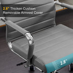 Ergonomic Office Desk Chair PU Leather Height Adjustable Swivel Chair