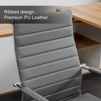 Ergonomic Office Desk Chair PU Leather Height Adjustable Swivel Chair