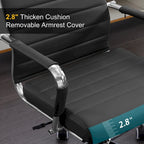 Ergonomic Office Desk Chair PU Leather Height Adjustable Swivel Chair