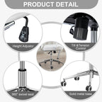 Ergonomic Office Desk Chair PU Leather Height Adjustable Swivel Chair