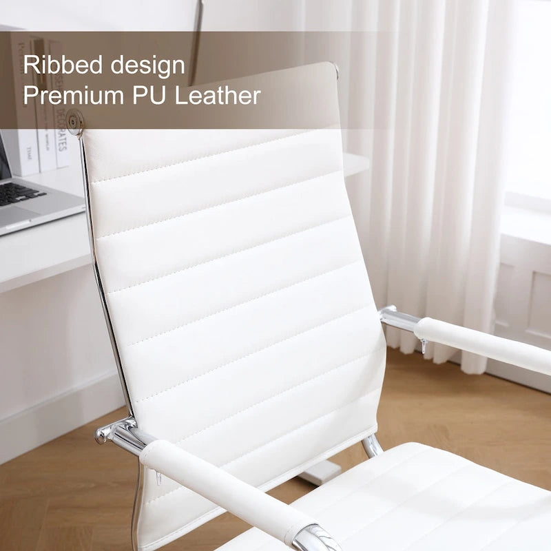 Ergonomic Office Desk Chair PU Leather Height Adjustable Swivel Chair