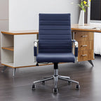 Ergonomic Office Desk Chair PU Leather Height Adjustable Swivel Chair