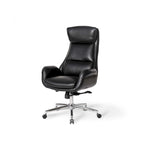 Modern High-Back Leatherette Adjustable Swivel Executive Office Chair by Glitzhome