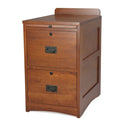 Mission Oak 2 Drawer File Cabinet W/ Writing Tray