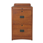Mission Oak 2 Drawer File Cabinet W/ Writing Tray