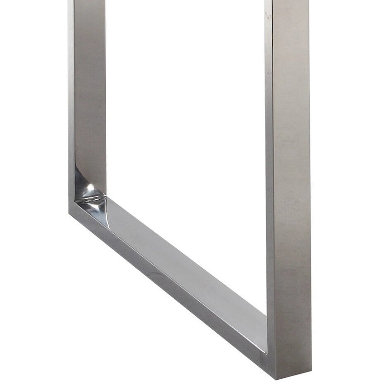 Somette Contemporary Small Computer Desk with Glass Top