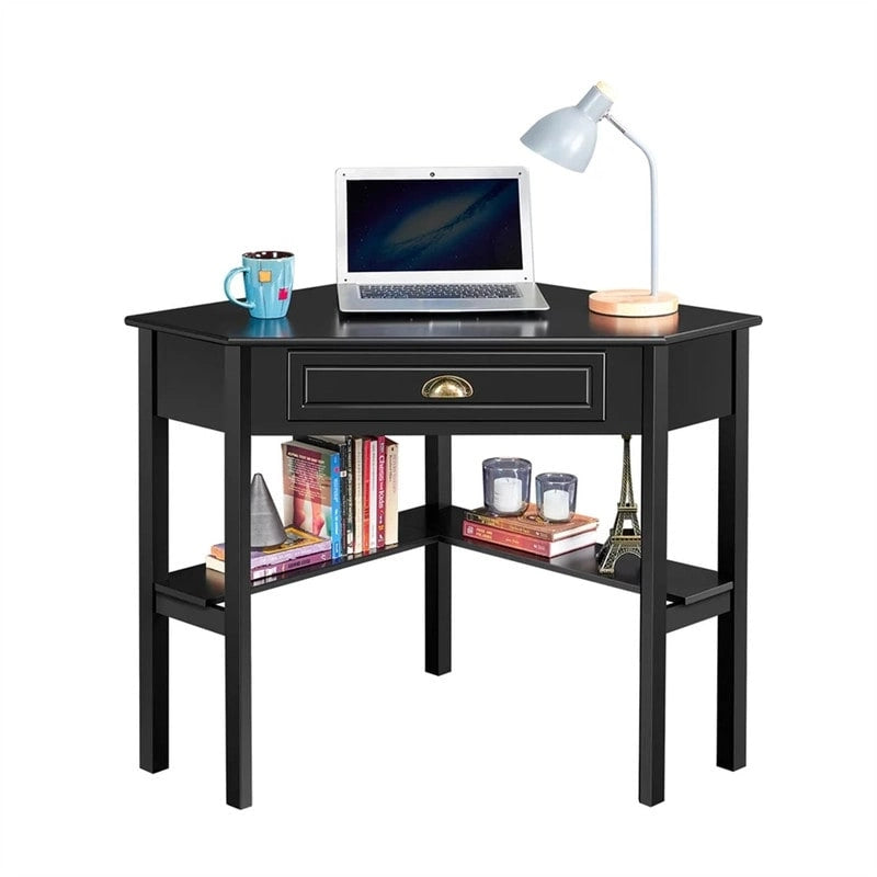 Corner Writing Desk with Storage Drawer