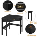 Corner Writing Desk with Storage Drawer