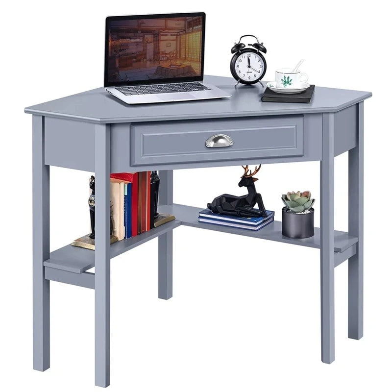 Corner Writing Desk with Storage Drawer