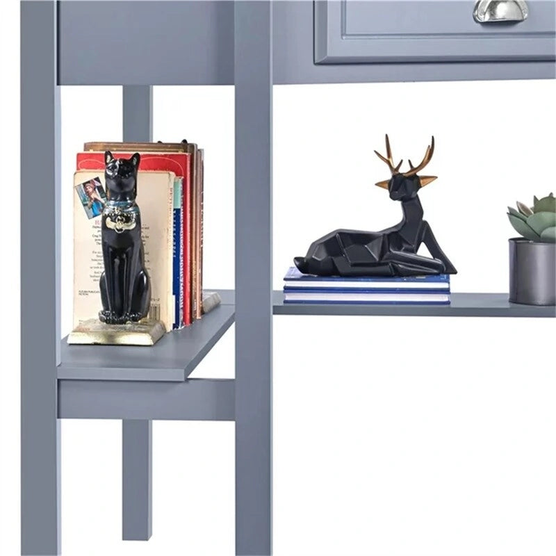 Corner Writing Desk with Storage Drawer