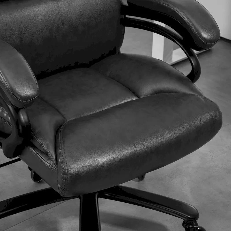 Vinsetto 400lbs Big and Tall Executive Office Chair, PU Leather Computer Desk Chair with Adjustable Height