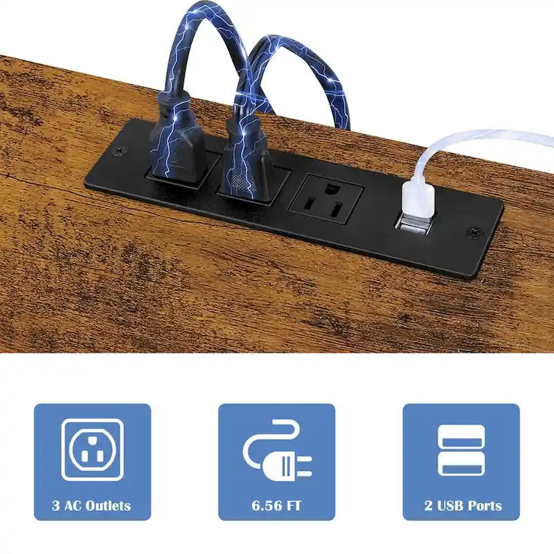 TV Stand Entertainment Center with Storage Drawers