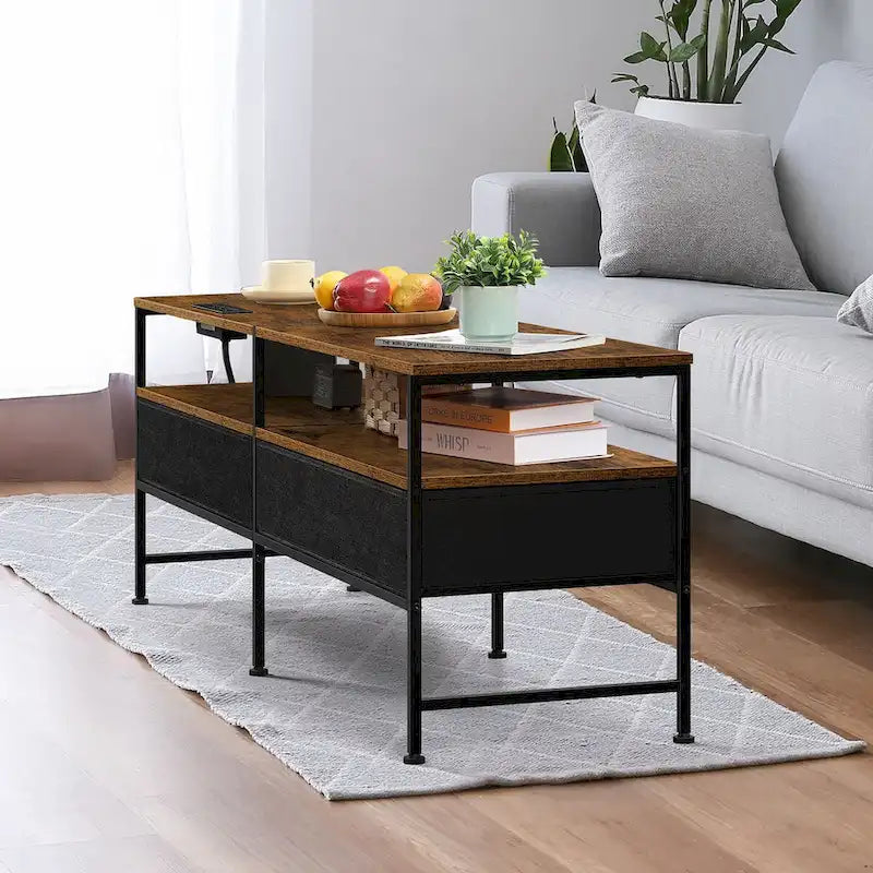 TV Stand Entertainment Center with Storage Drawers