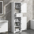 Tall Bathroom Storage Cabinet with Drawer and Adjustable Shelf