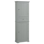 Tall Bathroom Storage Cabinet with Drawer and Adjustable Shelf