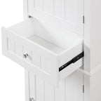 Tall Bathroom Storage Cabinet with Drawer and Adjustable Shelf