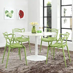 Entangled Plastic 4-piece Chair Set