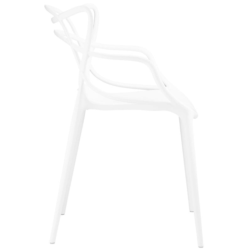 Entangled Plastic 4-piece Chair Set