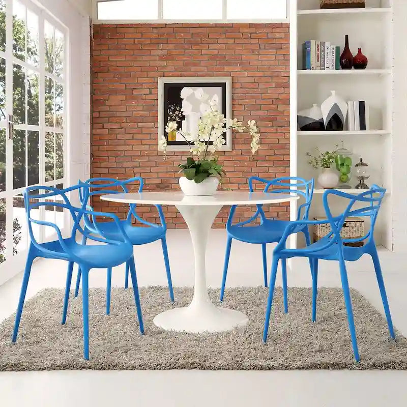 Entangled Plastic 4-piece Chair Set