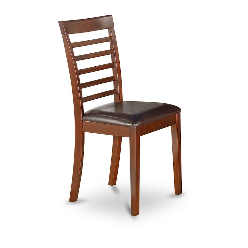 East West Furniture Dining Set Contains a Rectangle Dining Table with Butterfly Leaf and Dining Chairs (Chair Seat Type Options)