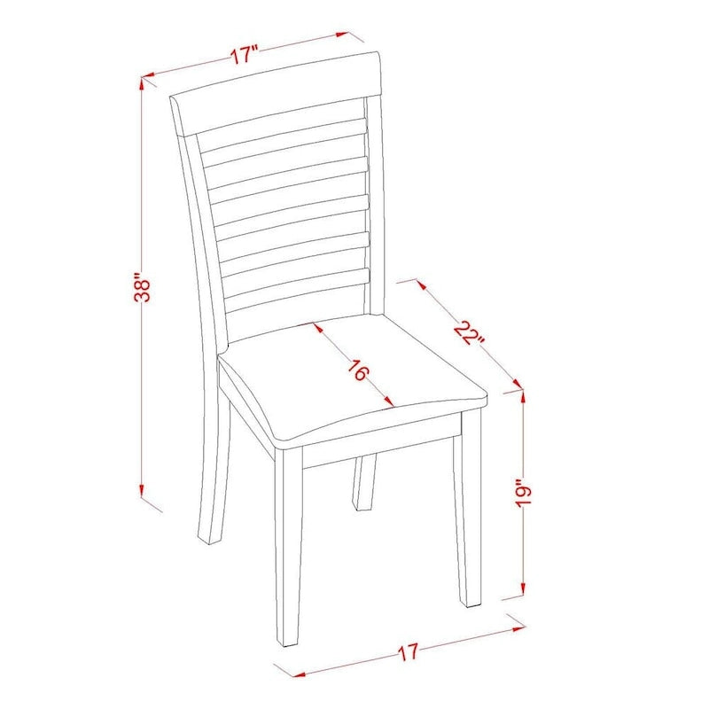 East West Furniture Dining Set Contains a Rectangle Dining Table with Butterfly Leaf and Dining Chairs (Chair Seat Type Options)