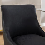 SEYNAR Modern Glam PU Leather Dining Chair or Vanity Chair Set of 4 with Rear Handle