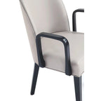 Manhattan Comfort Hillman Modern Leatherette and Velvet Upholstered Dining Arm Chair