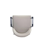 Manhattan Comfort Hillman Modern Leatherette and Velvet Upholstered Dining Arm Chair