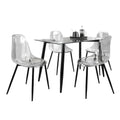 Carson Carrington Barton 5-Piece Clear Acrylic Rectangular Dining Set