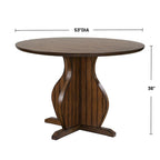 Round Counter Height Table in Oak