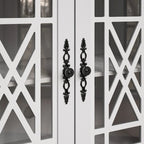 63 Vintage Style Kitchen Accent Buffet Sideboard Cabinet w/ Drawers - 63 in Width