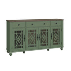 63 Vintage Style Kitchen Accent Buffet Sideboard Cabinet w/ Drawers - 63 in Width