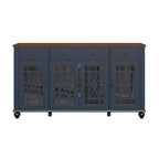 63 Vintage Style Kitchen Accent Buffet Sideboard Cabinet w/ Drawers - 63 in Width