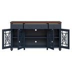 63 Vintage Style Kitchen Accent Buffet Sideboard Cabinet w/ Drawers - 63 in Width