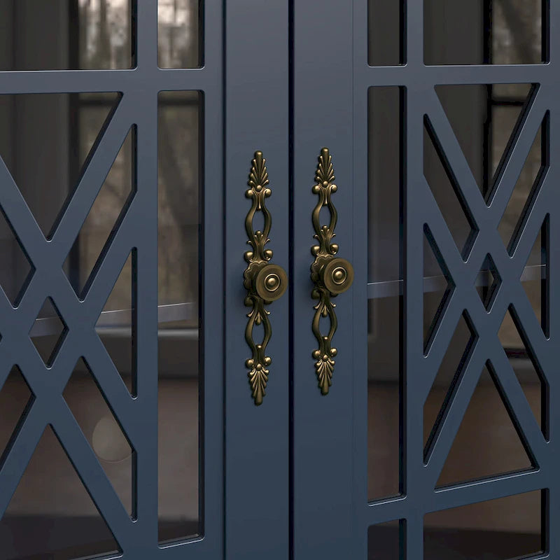 63 Vintage Style Kitchen Accent Buffet Sideboard Cabinet w/ Drawers - 63 in Width