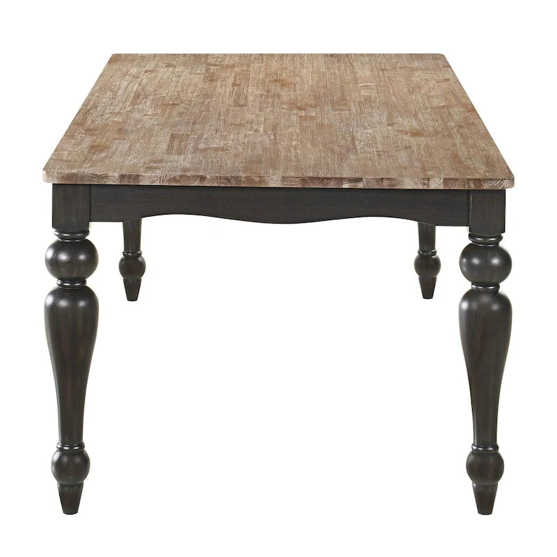 Kyle Brown Brushed and Charcoal Sandthrough 7-piece Dining Set