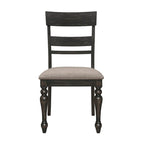 Kyle Brown Brushed and Charcoal Sandthrough 7-piece Dining Set